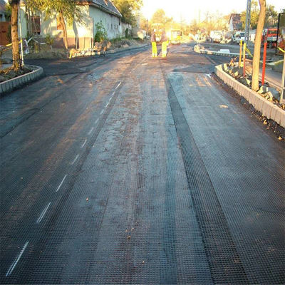 Ενίσχυση οδού 60kn Fiberglass Biaxial Geogrid με πιστοποίηση ISO Standard