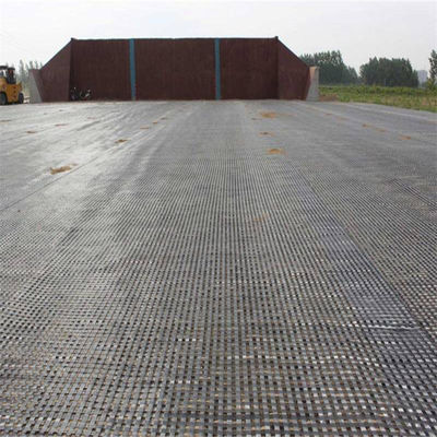 Ενίσχυση οδού 60kn Fiberglass Biaxial Geogrid με πιστοποίηση ISO Standard