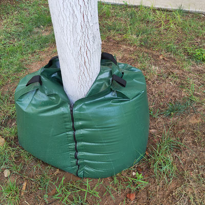 Πιστοποιημένη CE/ISO τσάντα πότισης δέντρων PVC PE χωρητικότητας 75L με δύο σωλήνες άμεσης τροφοδότησης
