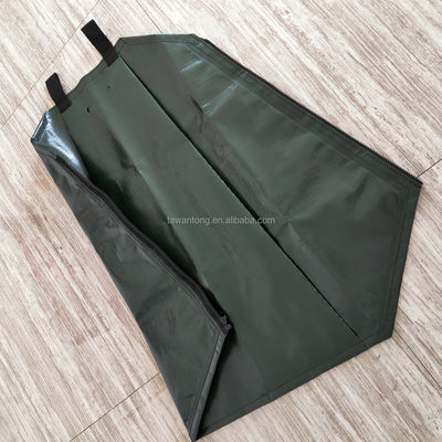 Πιστοποιημένη CE/ISO τσάντα πότισης δέντρων PVC PE χωρητικότητας 75L με δύο σωλήνες άμεσης τροφοδότησης