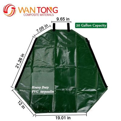 Υψηλής χωρητικότητας 25 γαλόνια 100L PVC δέντρα πότισης σακούλα για πράσινη αργή απελευθέρωση άρδευσης